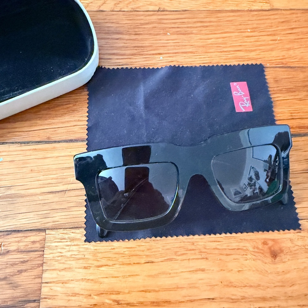 Prada Rectangular Sunglasses Black & Tortoiseshel… - image 9